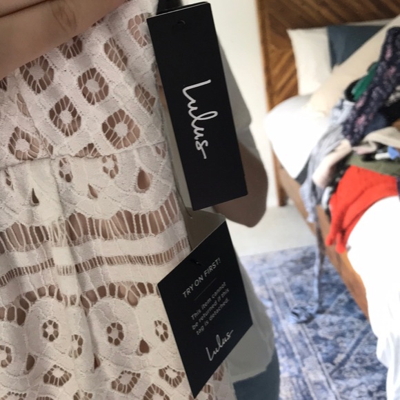 Lulus White patterned dress - Picture 3 of 4